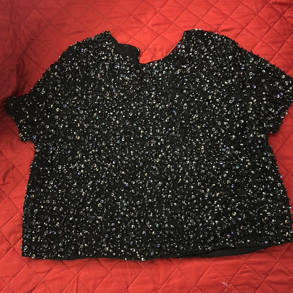 NWT ASOS sequined crop top. Get ready for the holida